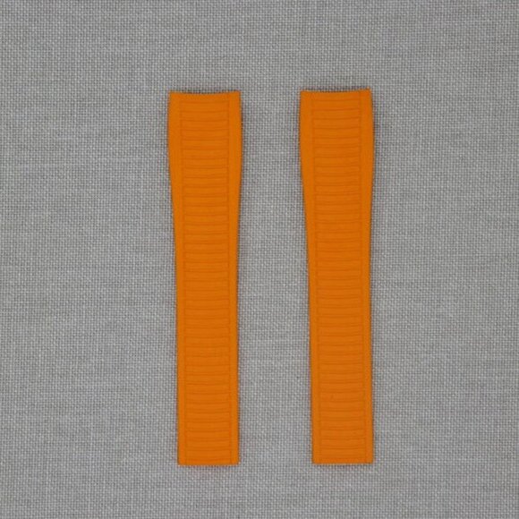 Tempomat FKM Vulcanized Orange Rubber Strap for Patek Aquanaut 5167 Patek 5164